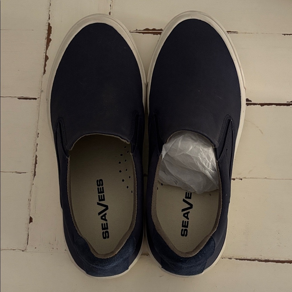 SeaVees Men's Navy Slip-On Loafers